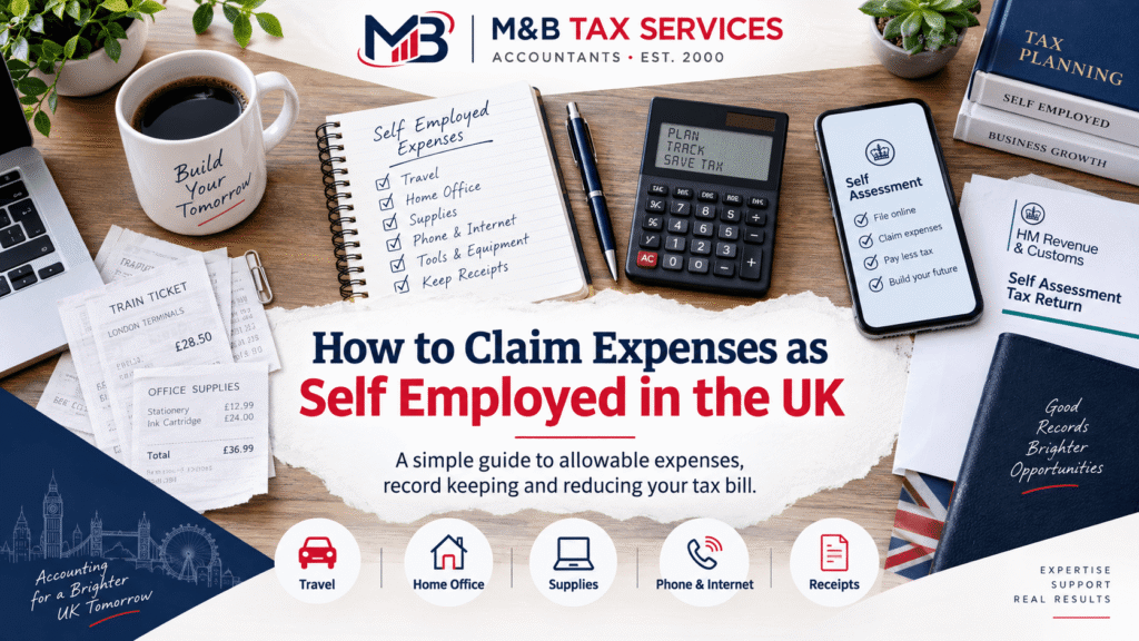 How to Claim Expenses as Self Employed in the UK